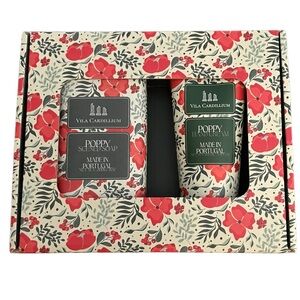 Villa Cardillium Poppy Scented Soap & Hand Cream New in Box